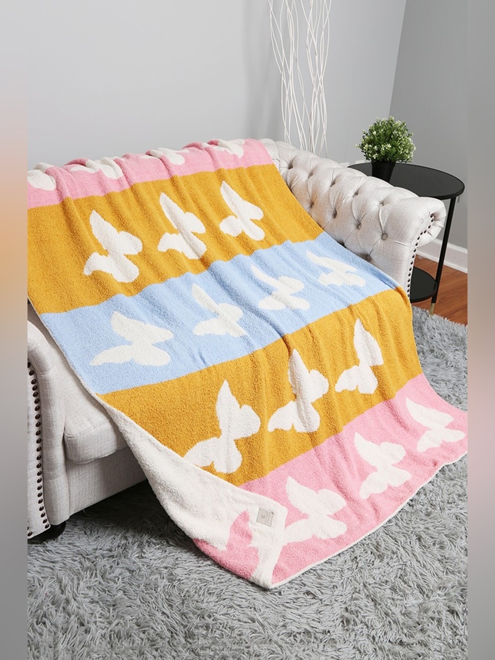 Comfy Luxe Dreamy Butterfly Throw Blanket
